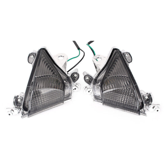 ya 1 7.2 Smoke Front Turn Signal Light Lens Cover Fit for Kawasaki ZX-10R 2004 2005