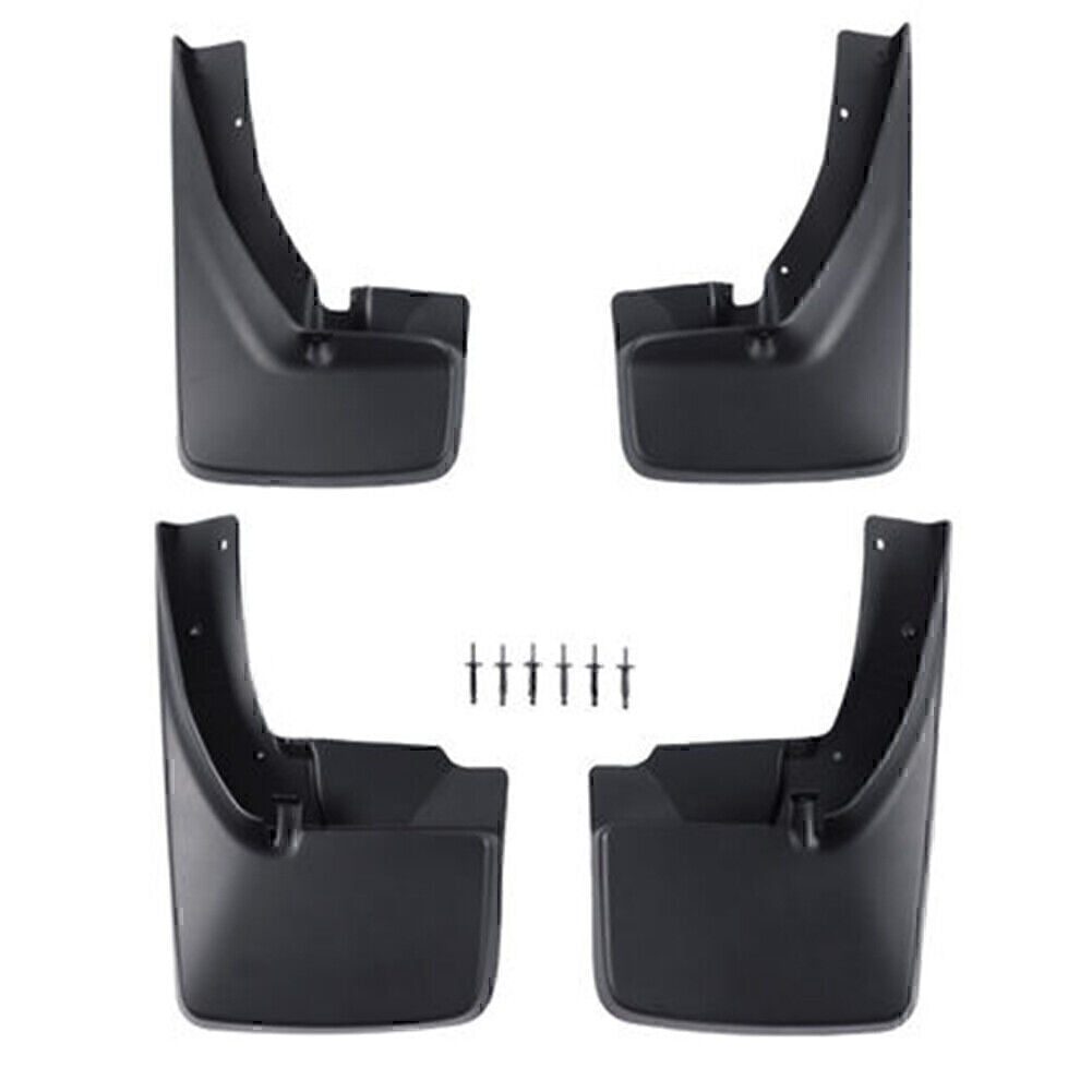 ya 5 8.7 Front & Rear Deluxe Molded Splash Guards Mud Flaps Fit 2009-2019 10 for Ram 82214136