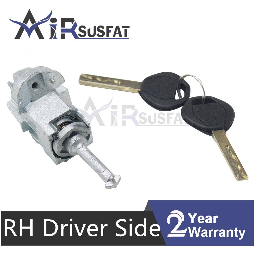 ya 1 8.5.3 RH Driver Side Door Lock Cylinder Barrel 2 Keys for E46 3 1998-2007