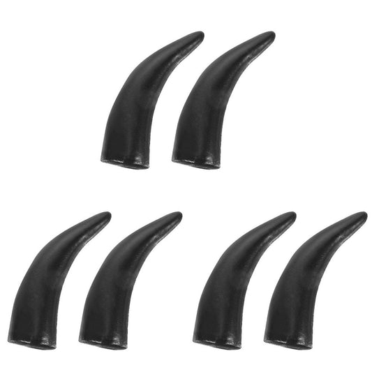 ya 1 7.1 3 Pairs Ox Horn Headband Fake Bull Horns Halloween DIY Imitation