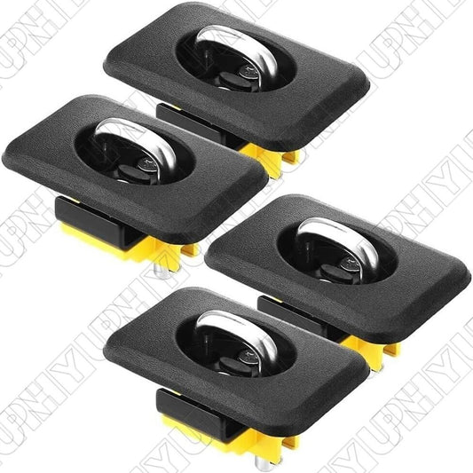 ya 8 5.27 4Pcs Truck Bed Tie Down Anchors Retractable D Rings for Ford F-150 for Chevy for GMC for RAM