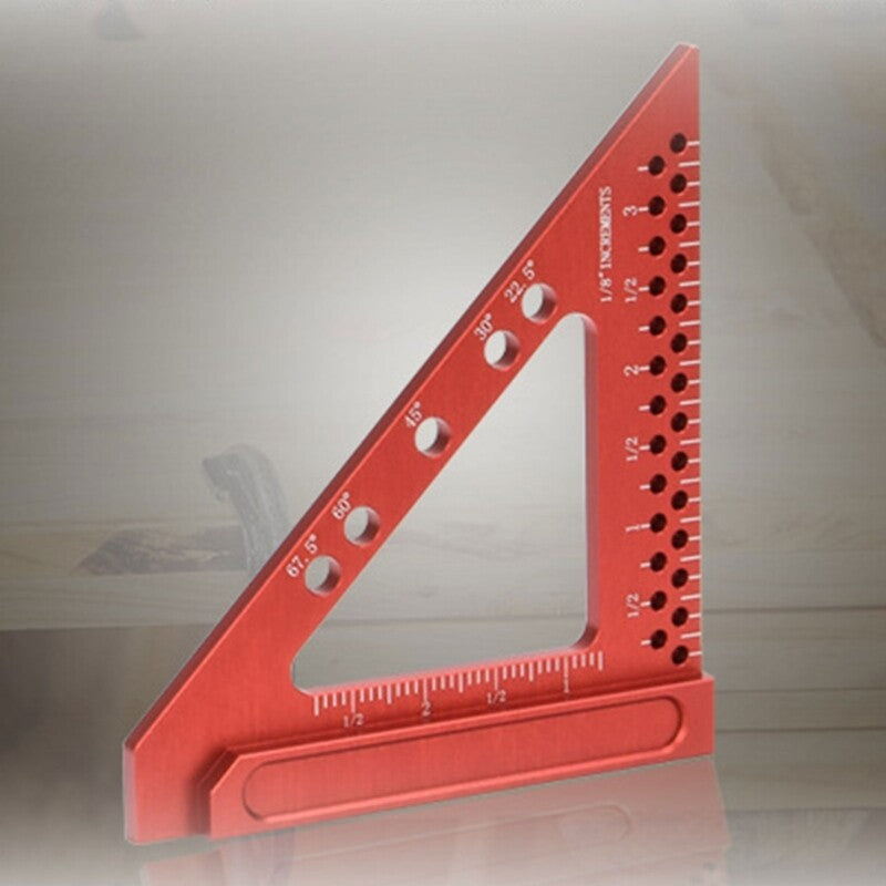 ya 14 Measuring Ruler 22.5/30/45/67.5¡« Triangle Ruler Woodworking Square Protractor