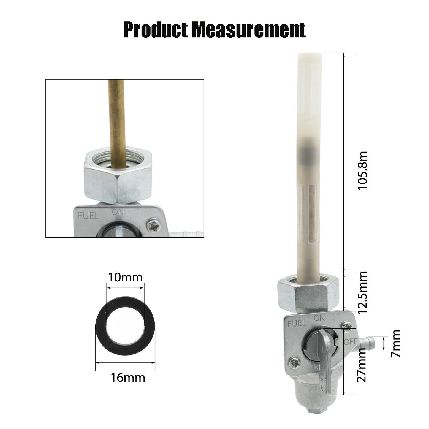 ya 5 8.7 Fit For CB750F CB750K CB900C CB900F Magna 700 750 Fuel Valve Petcock Assembly
