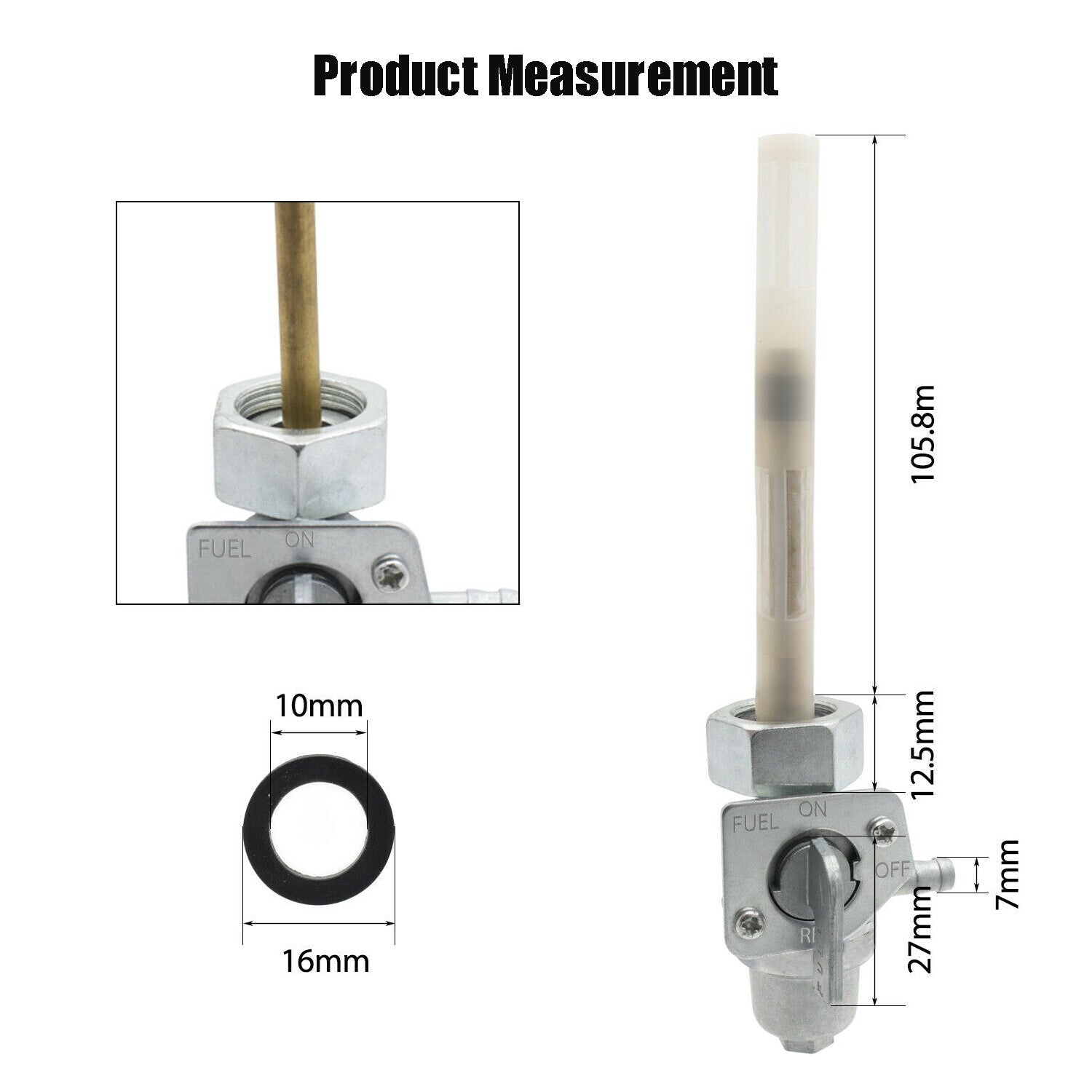 ya 5 8.7 Fit For CB750F CB750K CB900C CB900F Magna 700 750 Fuel Valve Petcock Assembly