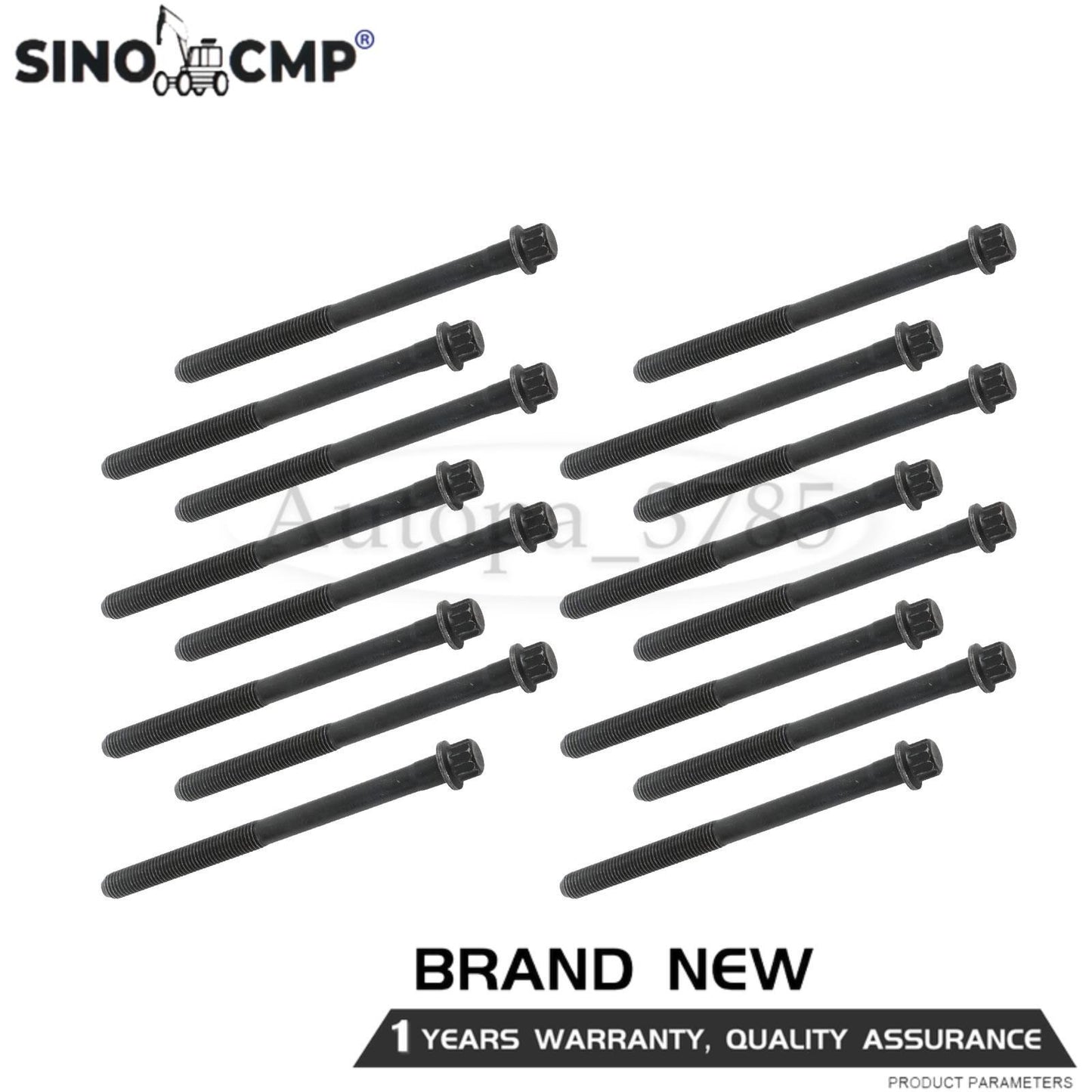 ya 27 7.2 Cylinder Head Bolts fits for HYUNDAI COUPE GK 2001- 09 G6BA Set Kit Blue Print 2.7L