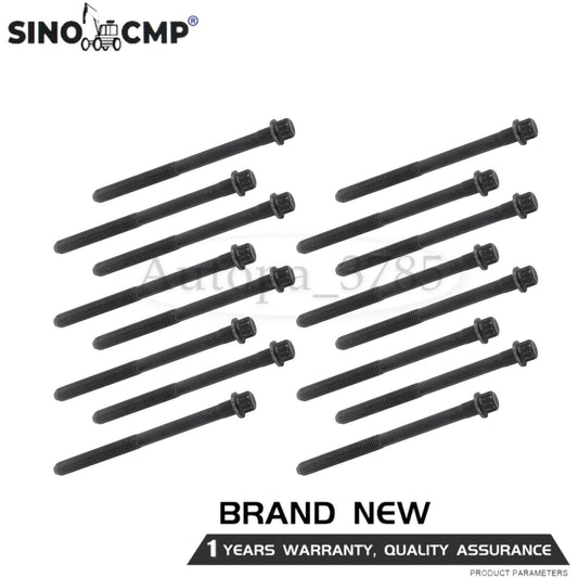 ya 27 7.2 Cylinder Head Bolts fits for HYUNDAI COUPE GK 2001- 09 G6BA Set Kit Blue Print 2.7L
