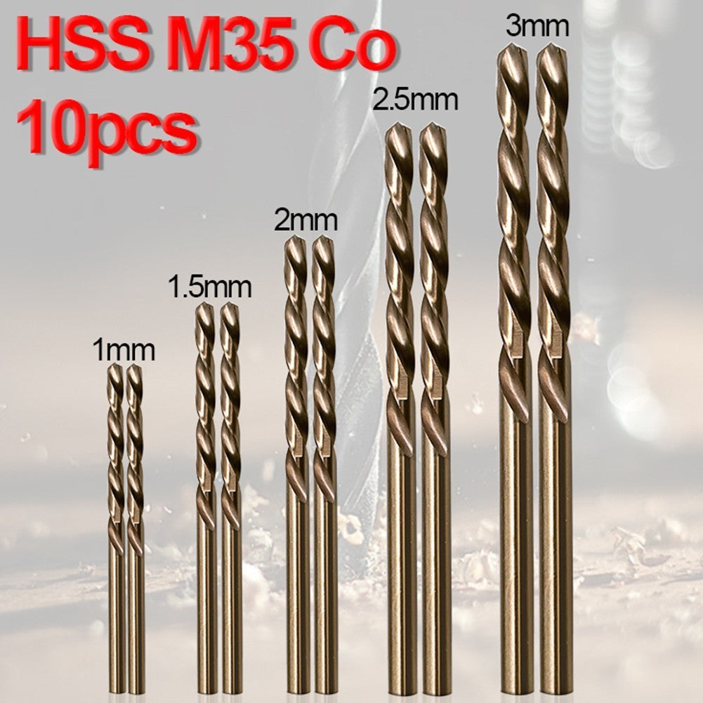 ya 25 10pcs Drill Bit Auger 1/1.5/2/2.5/3mm For High Tensile Steels Stainless Steel