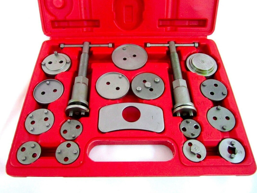 ya 2 7.15 18pcs Universal Disc Brake Caliper Piston Pad Car Wind Back Tool Kit With Case