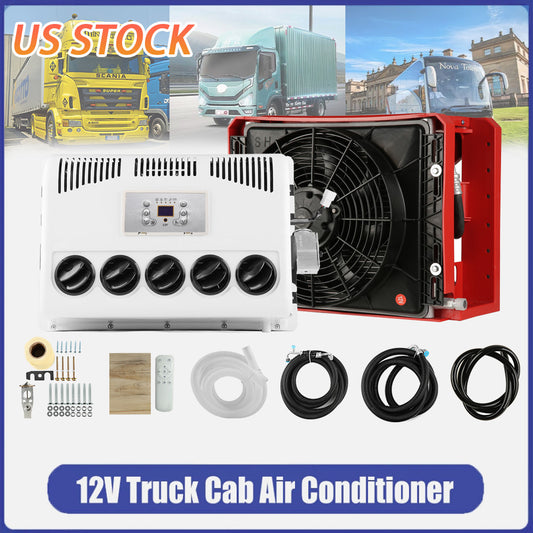 ya 1 7.7 12V Car Truck Cab Air Conditioner For Semi Bus RV Caravan Universal Split A/C