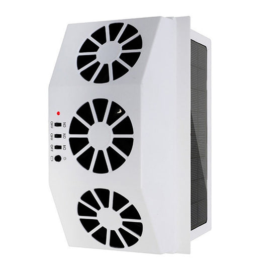 ya 12 5.22.2 Car Ventilating Fan Solar Powered for Vehicle Travel Ventilation