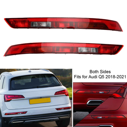 ya 1 8.12 baidi Pair Rear Bumper Lower Tail Light Brake Stop Lamp for Audi Q5 18-2021 US Ver.