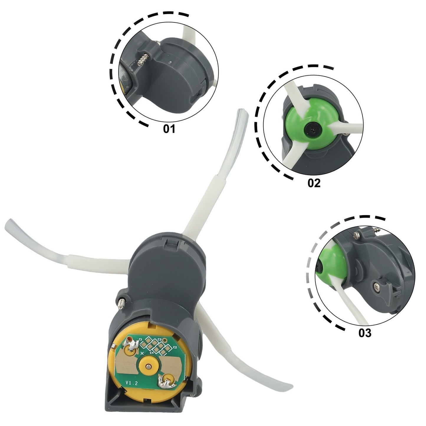 ya 25 Enhanced Cleaning Abilities with the Side Brush Motor Module for Vacuums