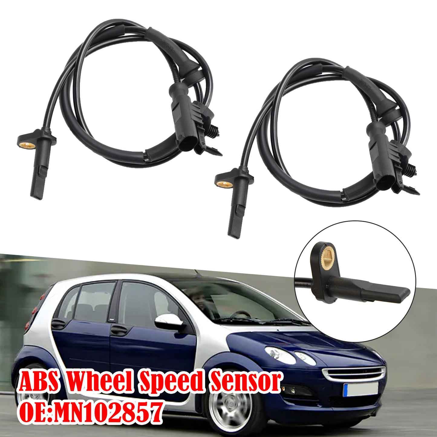 ya 1 8.5.1 2Pcs Front ABS Wheel Speed Sensor For Colt Colt CZC VI MN102857 U1