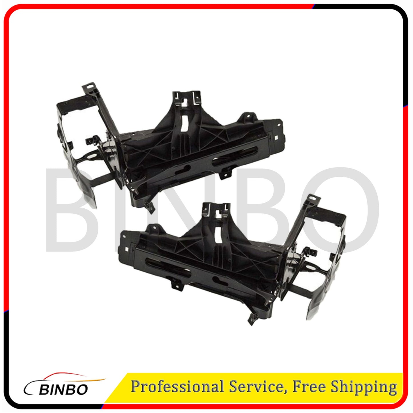ya 27 6.21 2 pcs for BMW 550i GT xDrive 2010-2017 Radiator Support Bracket Left & Right