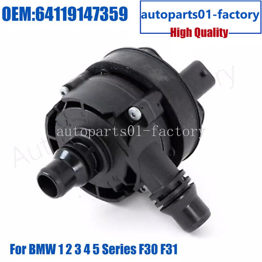 ya 9 6.4 64119147359 Auxiliary Electronic Water Pump for BMW 1 2 3 4 5 Series F30 F31