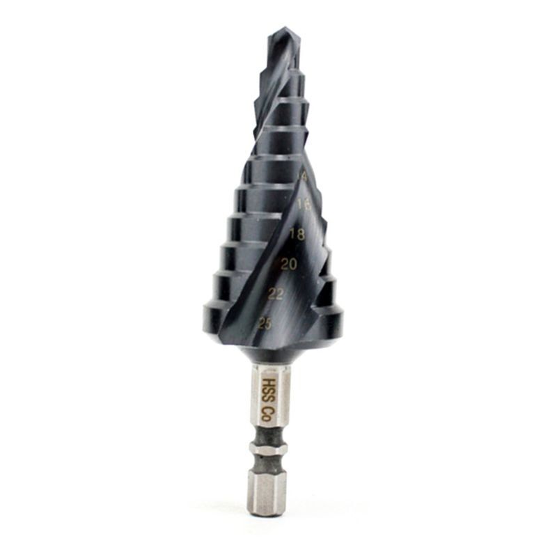ya 25 6-25mm HSS Nitrogen Coated Step Drill Bit High Speed Steel