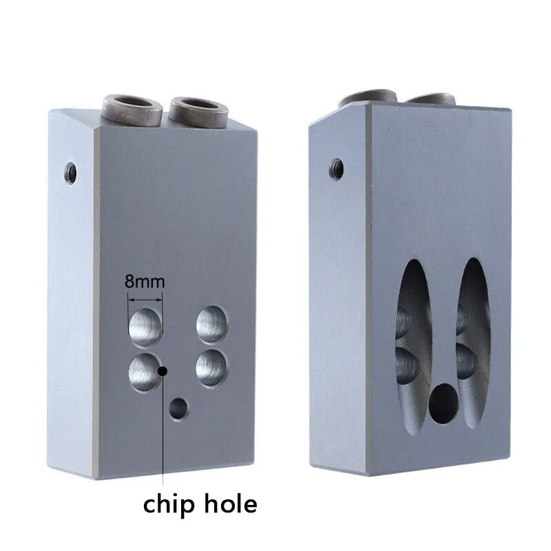 Woodworking Oblique Hole Locator 15 Degree Angle Hole Opener Aluminum Alloy