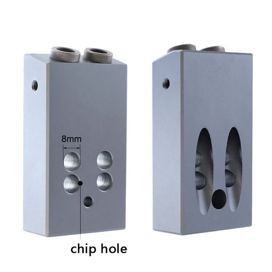 Woodworking Oblique Hole Locator 15 Degree Angle Hole Opener Aluminum Alloy