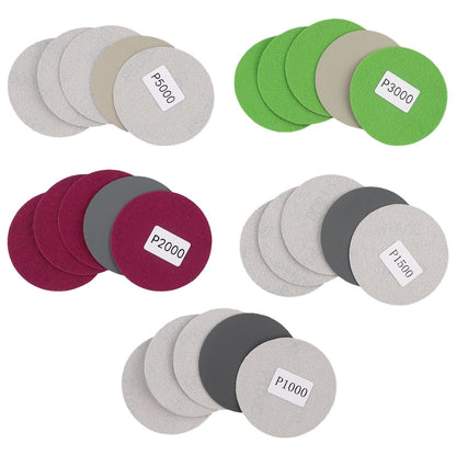 ya 14 25 Pcs Sander Disc Assorted 1000-5000 Grit Sanding Polishing-Pad Sandpaper Tool