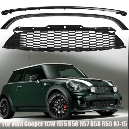 ya 10 10.28 New Front Grill Grille W/ Frame for Mini Cooper JCW R55 R56 R57 R58 R59 200