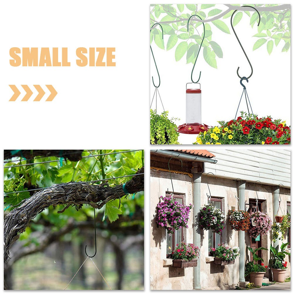 ya 14 6 Pcs Flower Pot Hanger Outdoor Multi Purpose Shaped Hooks Planter Metal Garden