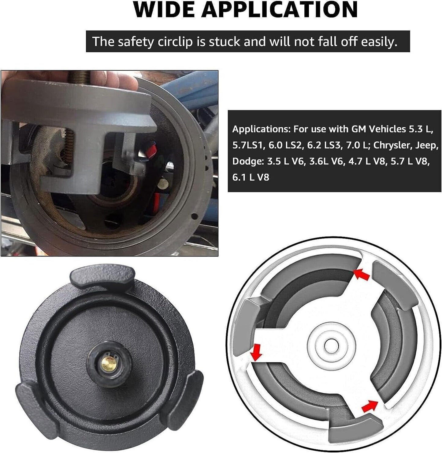 ya 1 7.13 25264 Harmonic Balancer Puller Crank Pulley Puller for GM for Dodge for Jeep for Chrysler