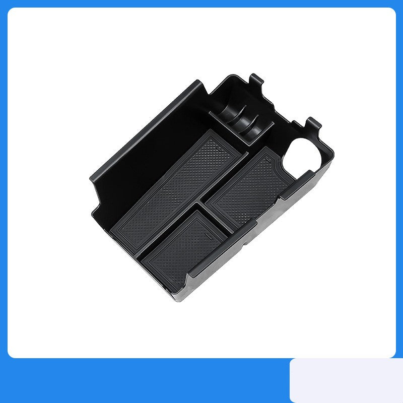 ya 5 8.7 1x Black Armrest Lid Cover Center Console Storage Box for for Ford for Mustang 2024-2025