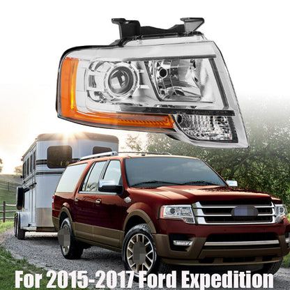 ya 10 10.28 Chrome Projector Right Headlight For 2015-2017 Expedition Passenger Side n
