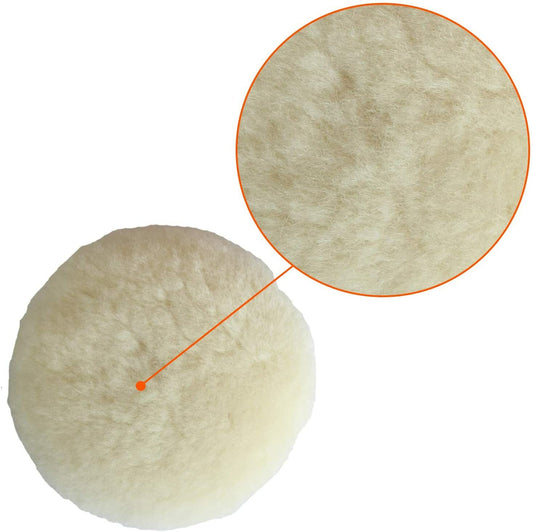 ya 12 5.22.2 Polishing Buffing Pad Set 7 Inch Wool Hook and Loop Handle for Cutting etc. 