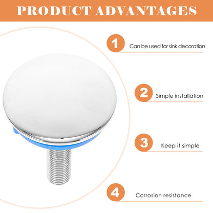 ya 14 Sink Hole Cover Stainless Steel Stopper Accessory Plug Decorative