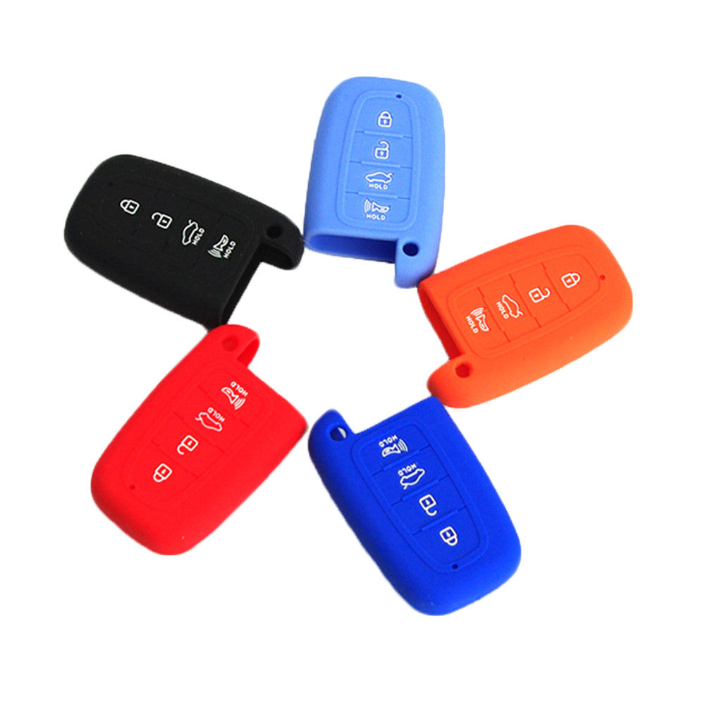ya 5 8.7 Silicone Key Shell Case Remote Key Cover for HYUNDAI X35 SANTA FE Accent for Elantra