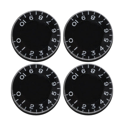 ya 5 8.7 4 Pcs Guitar Knob Cap Knobs Black Control Replacement Electric Tone