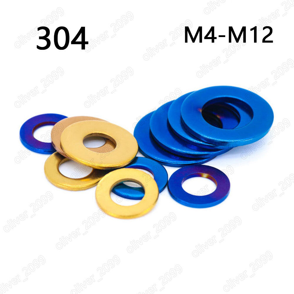 304 Stainless Steel Vacuum Plate Titanium Flat Washers M4 M5 M6 M8 M10 M12