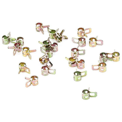 ya 14 1/4 inch Fuel Line Clamps Spring Clip Action Clamps 25pcs Brand New