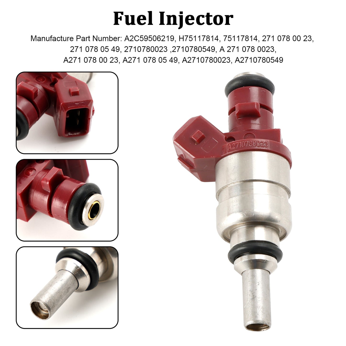 ya 1 8.5.4 1PCS Fuel Injector A2710780023 for Mercedes for Benz C-Class CLK-Class 1.8L