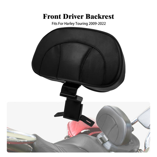 ya 3 6.25.3 Front Driver Rider Backrest Pad for Harley Touring Road Electra Glide 2009-2023