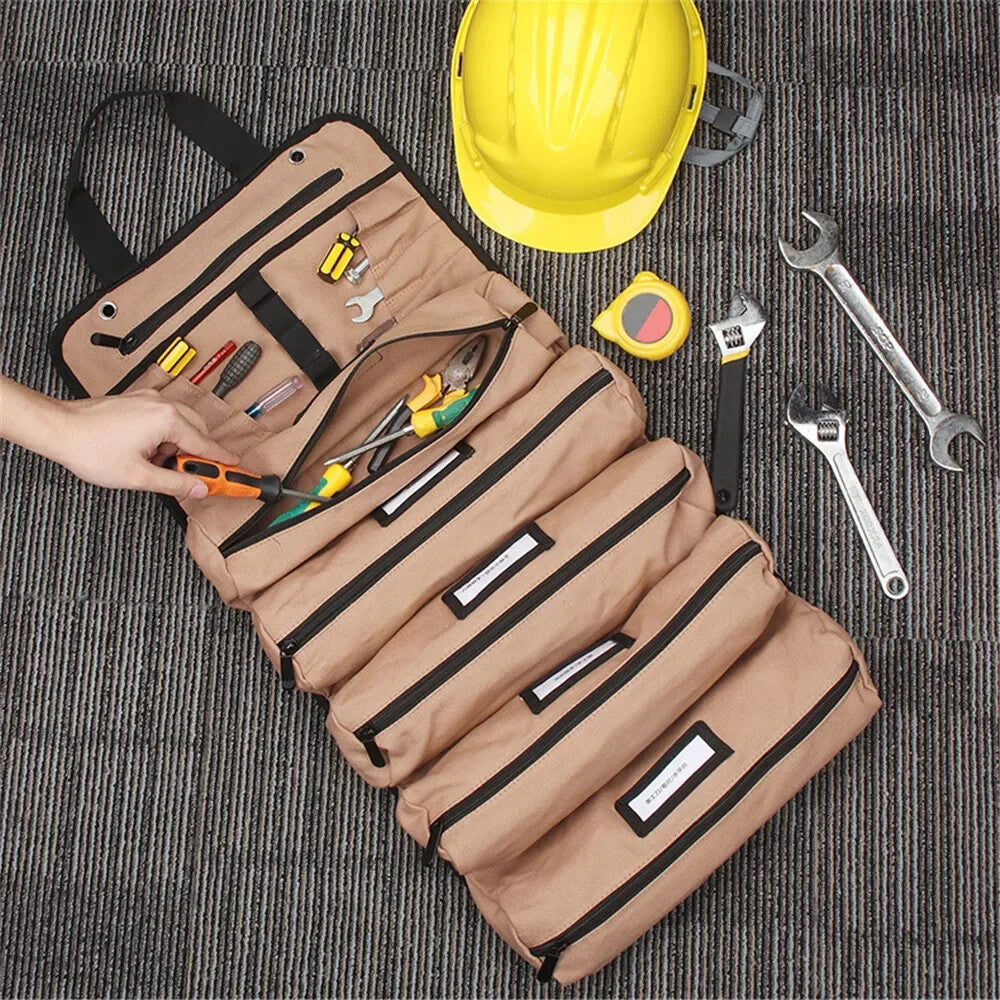 ya 26 Khaki Oxford Cloth Toolkit Multifunctio l Woodworking Electrician Special Repai