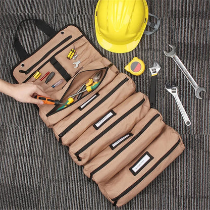 ya 26 Khaki Oxford Cloth Toolkit Multifunctio l Woodworking Electrician Special Repai