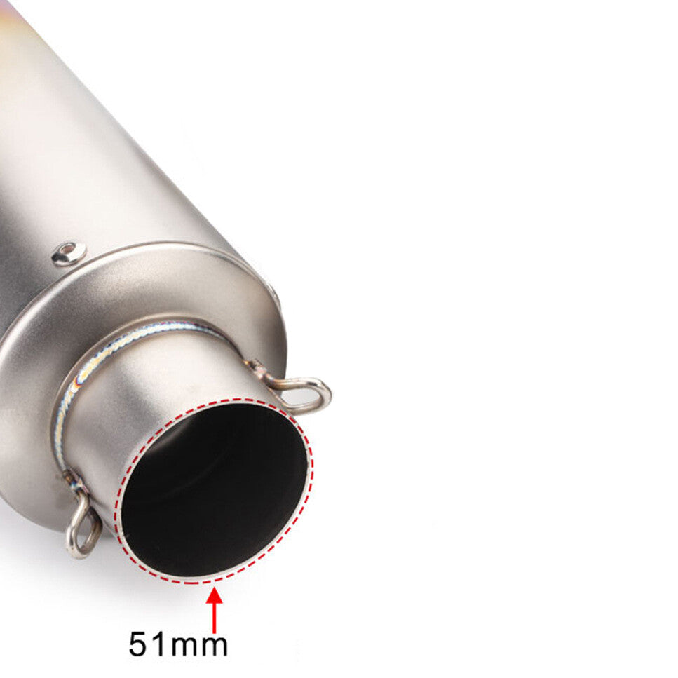 ya 5 8.7 DB Killer Slip On 51mm 250mm Motorcycle Pipe Muffler Tips Replac Baffles