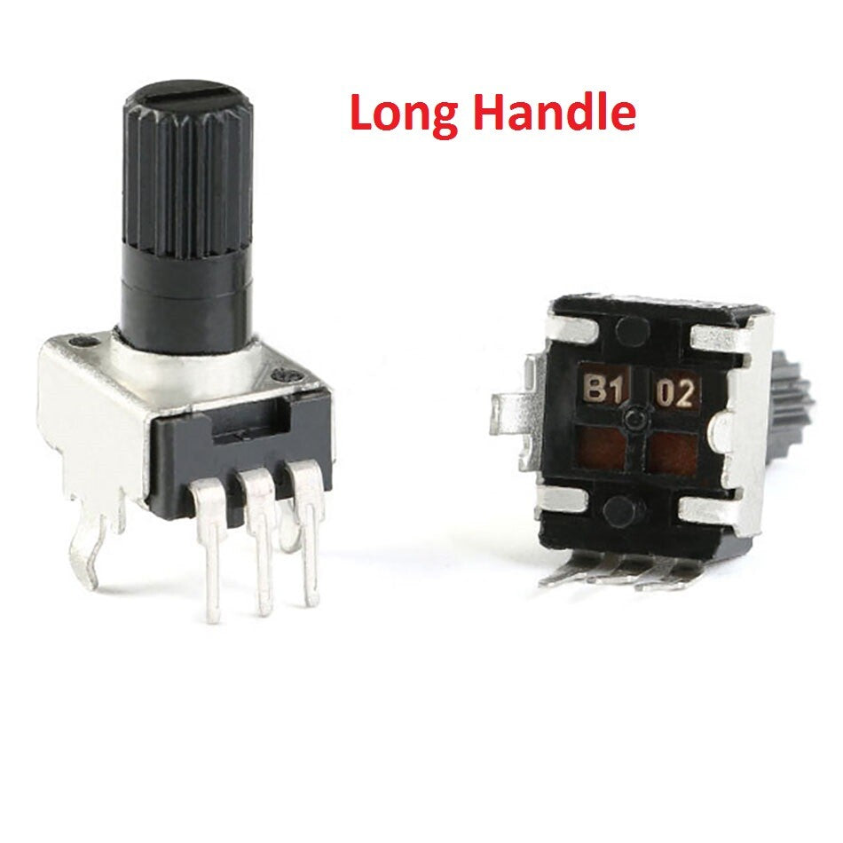 RV09 Potentiometer 1K/5K/10K/50K/100K Vertical Round Shaft Plum Handle 0932 Pot