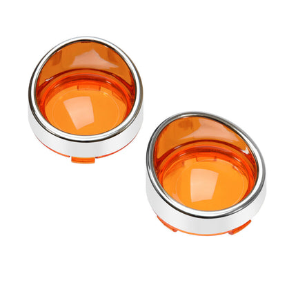 ya 5 8.7 Amber turn signal light lens cover f for Ram e sunshade for Harley Road King Softail