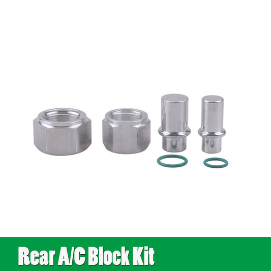 ya 12 5.22.2 Rear A/C Block Kit For 04-11 for Dodge Caravan & Grand Caravan w/Nut O-ring Fittings