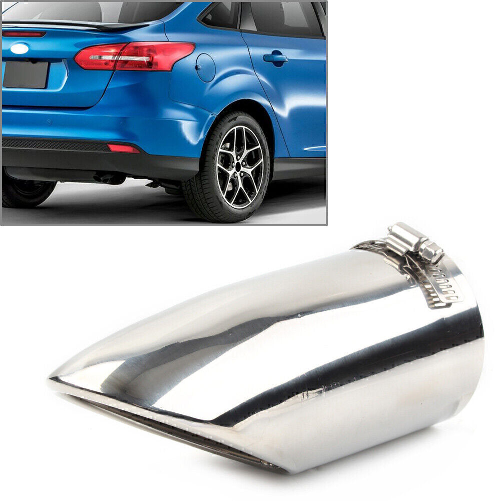 ya 4 6.17.2 Car Stainless Steel Rear Pipe Tail Muffler Tip for Ford Focus 2011-2016