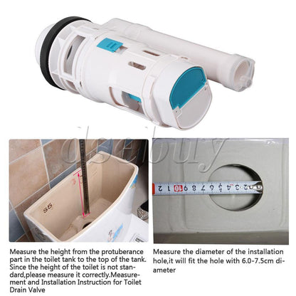ya 14 Toilet Cistern Dual Flush Fill Drain Valve Replacement 18cm Height