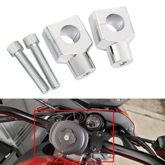 ya 2 6.30 Aluminum Handlebar Megaphone Clamp for Motorcycle Fat Bar Mount Adapter Kit