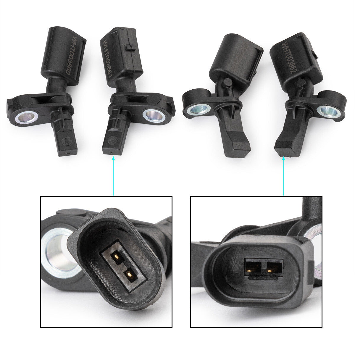 Set of 4 ABS Wheel Speed Sensor WHT003860 WHT 003 861 WHT 003 862 WHT003863