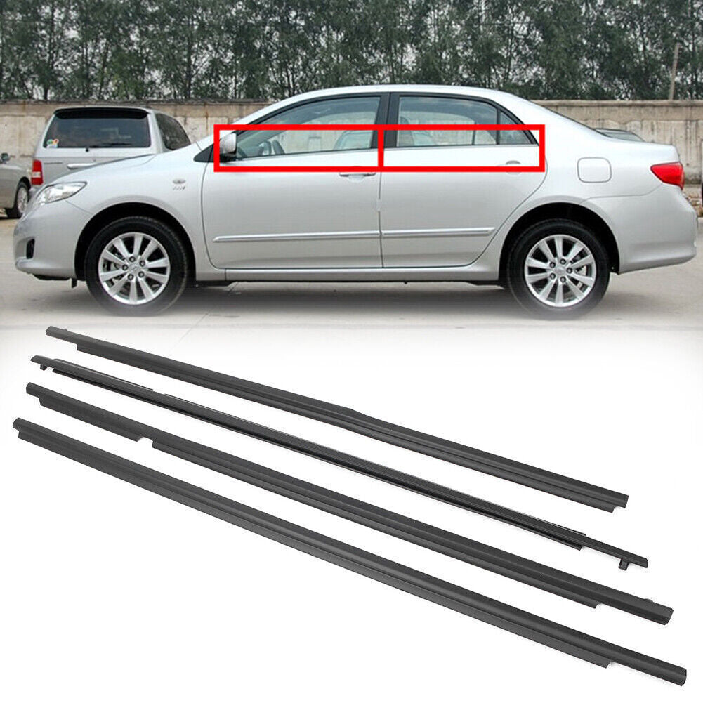 ya 5 8.7 4X Outside Window Seal Door Belt Weatherstrip For 2009-2012 10 for Toyota for COROLLA