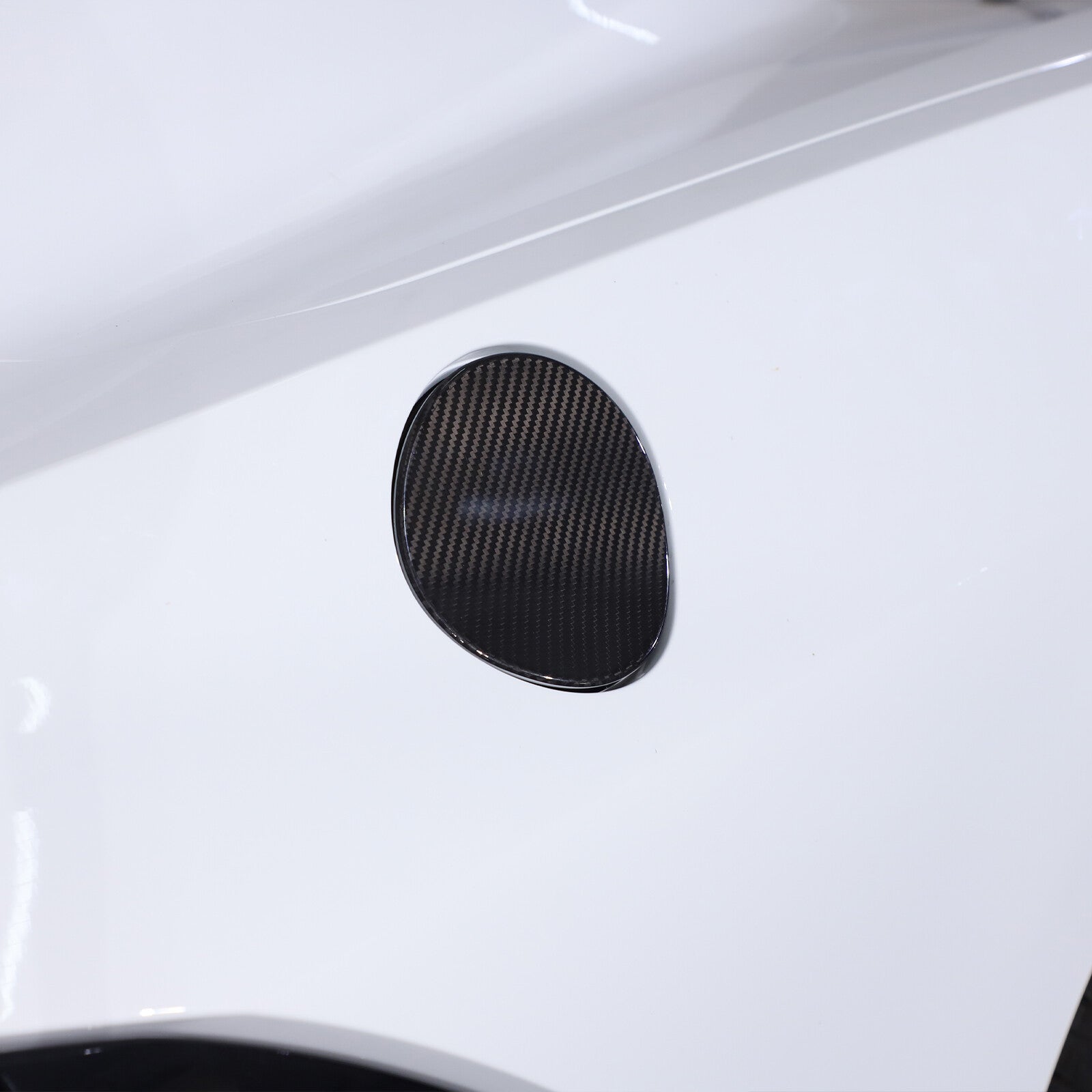 ya 1 8.5.3 Carbon Fiber ABS Center Dash AC Vent Cover Kit for Corvette C7 2014-19