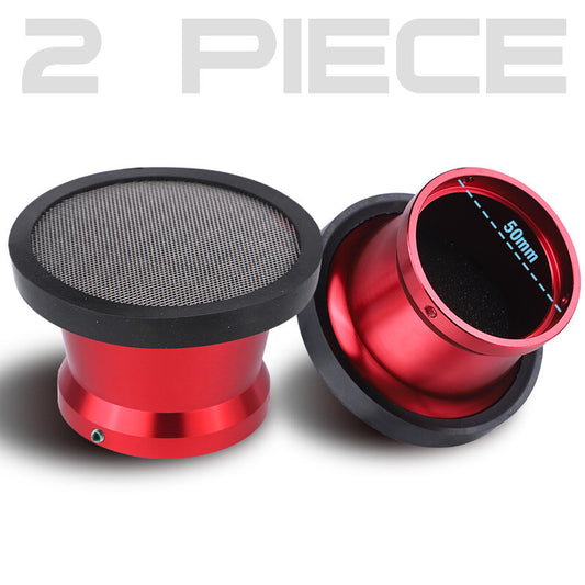 ya 8 5.26 2X Motorcycle 50mm Air Filter Horn Cup Velocity Stack For PWK 24/26/28/30mm Carb