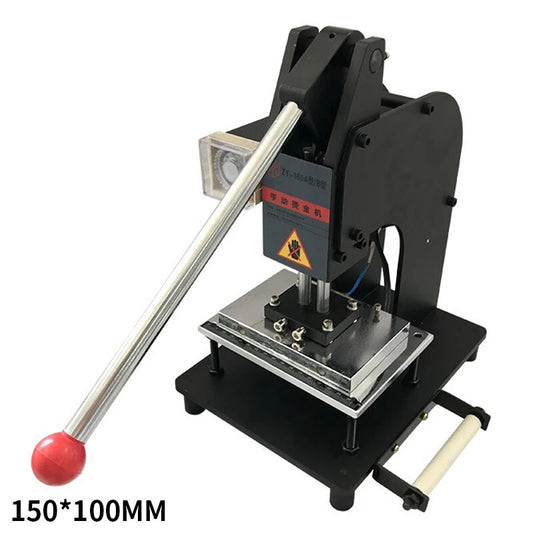 ya 26 7.28.3 Manual Hot Foil Stamping Machine Leather Logo Embossing Machine Bronzinga